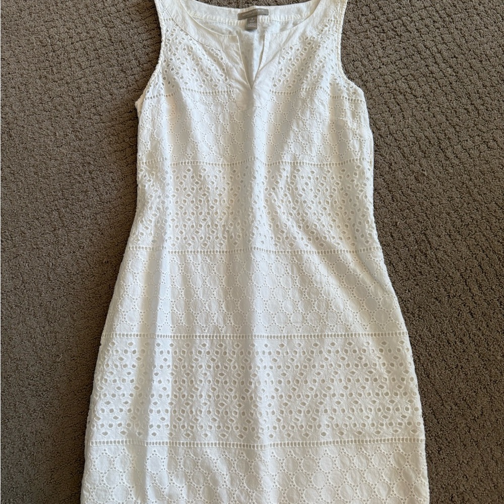 Banana Republic White Sheath Mini Dress